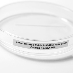 BLX-039 Desktop Plate Labels — WHITE